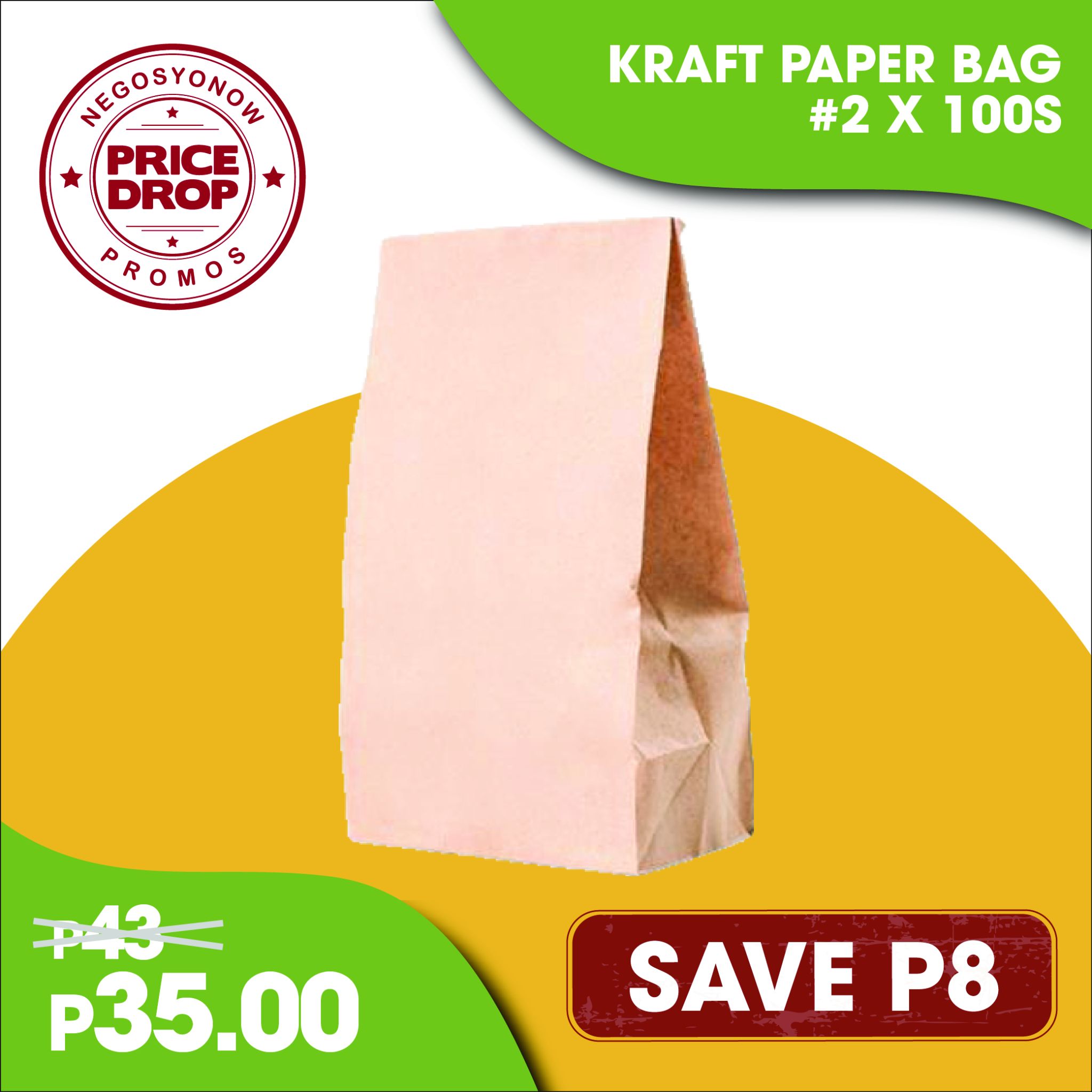 Kraft Paper Bag #2 100s